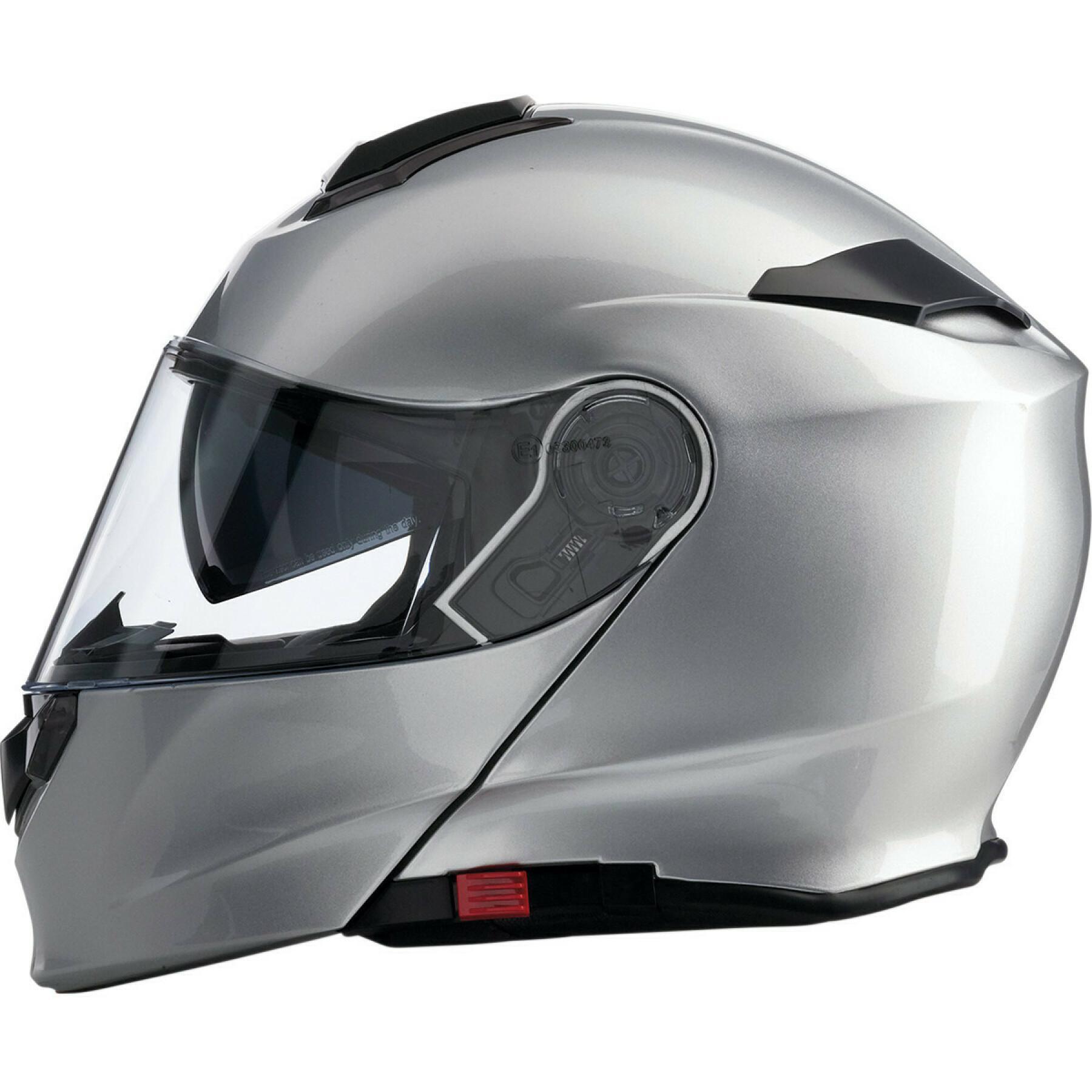 Capacete de motocicleta facial completo Z1R solaris silver