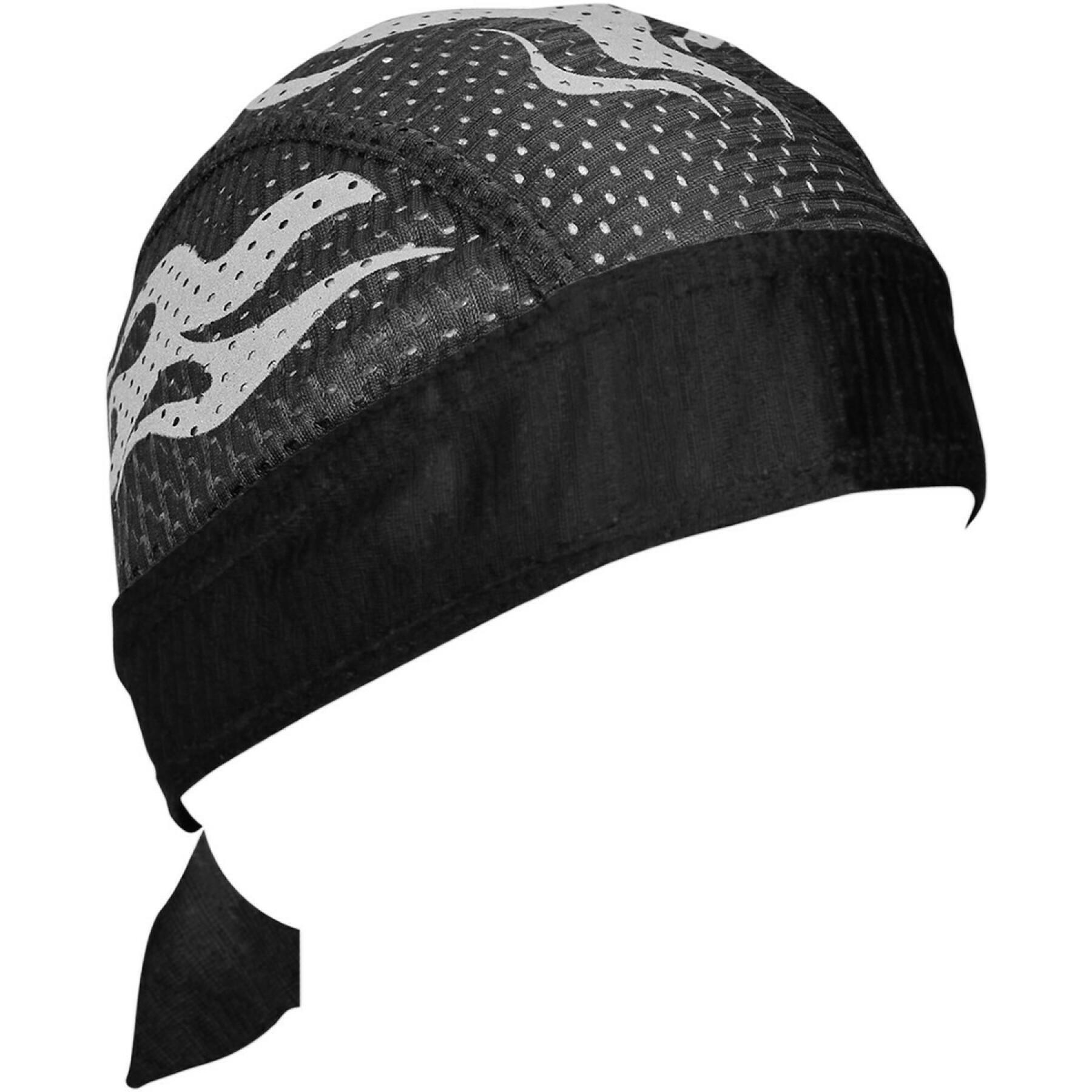 Fita de cabeça Zan Headgear headwrap reflective flames vented sport flydanna®