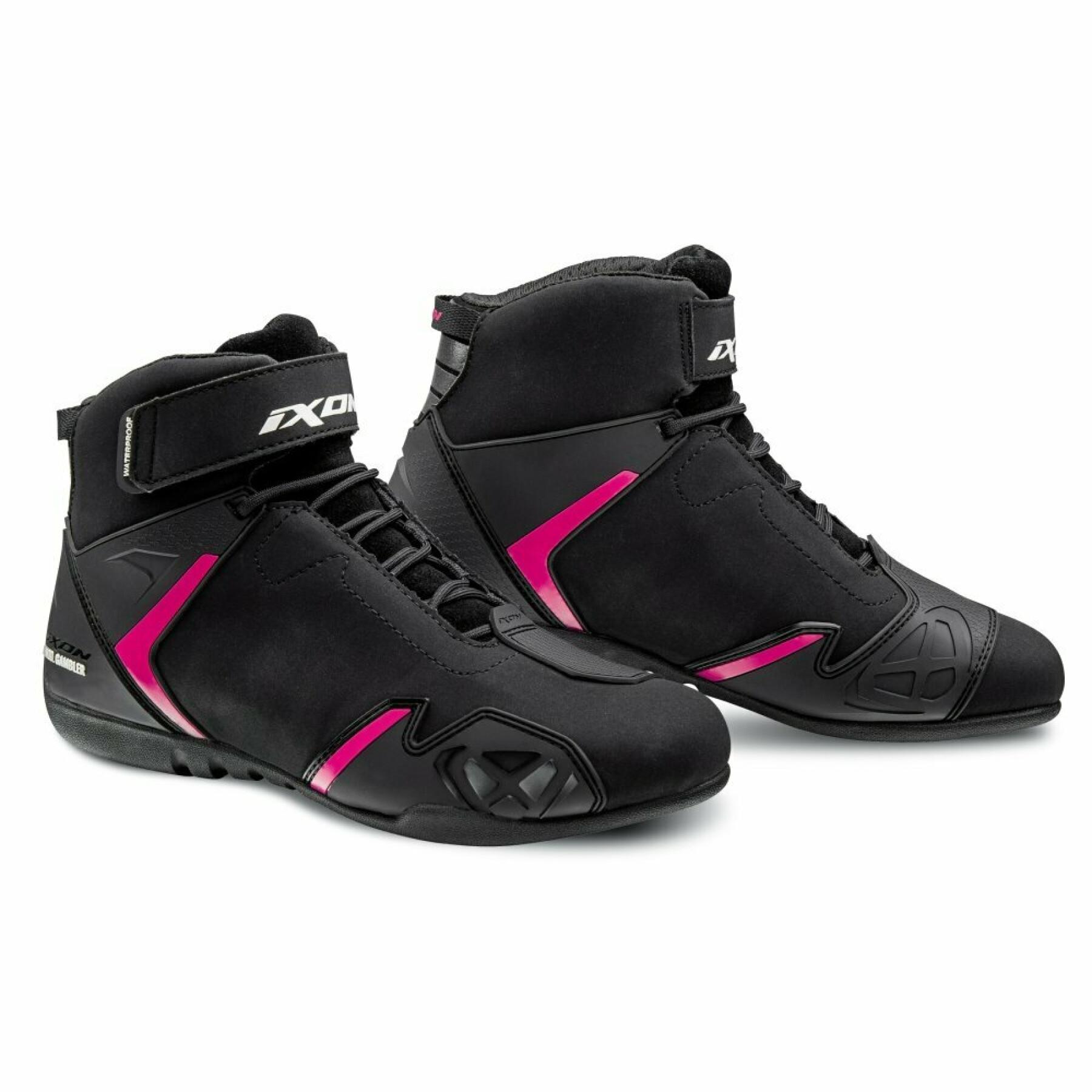 Sapatos de motociclismo feminino Ixon gambler waterproof