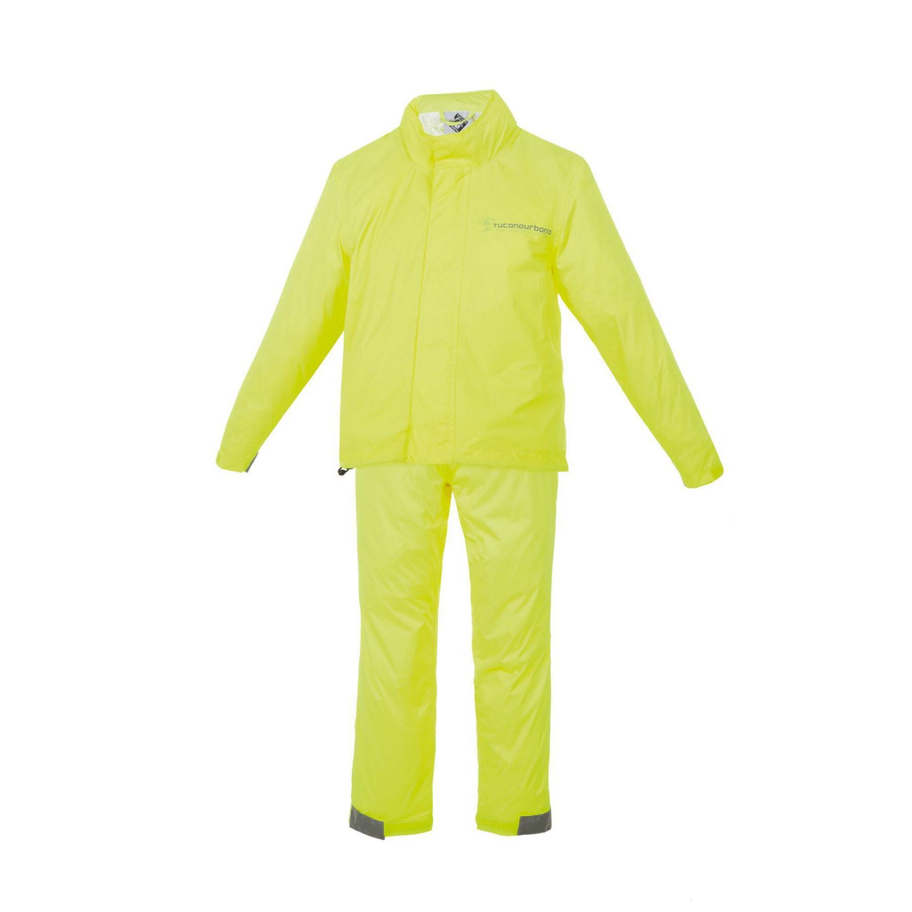 Conjunto de casaco e calças de motociclista para criança tucano set nano rain
