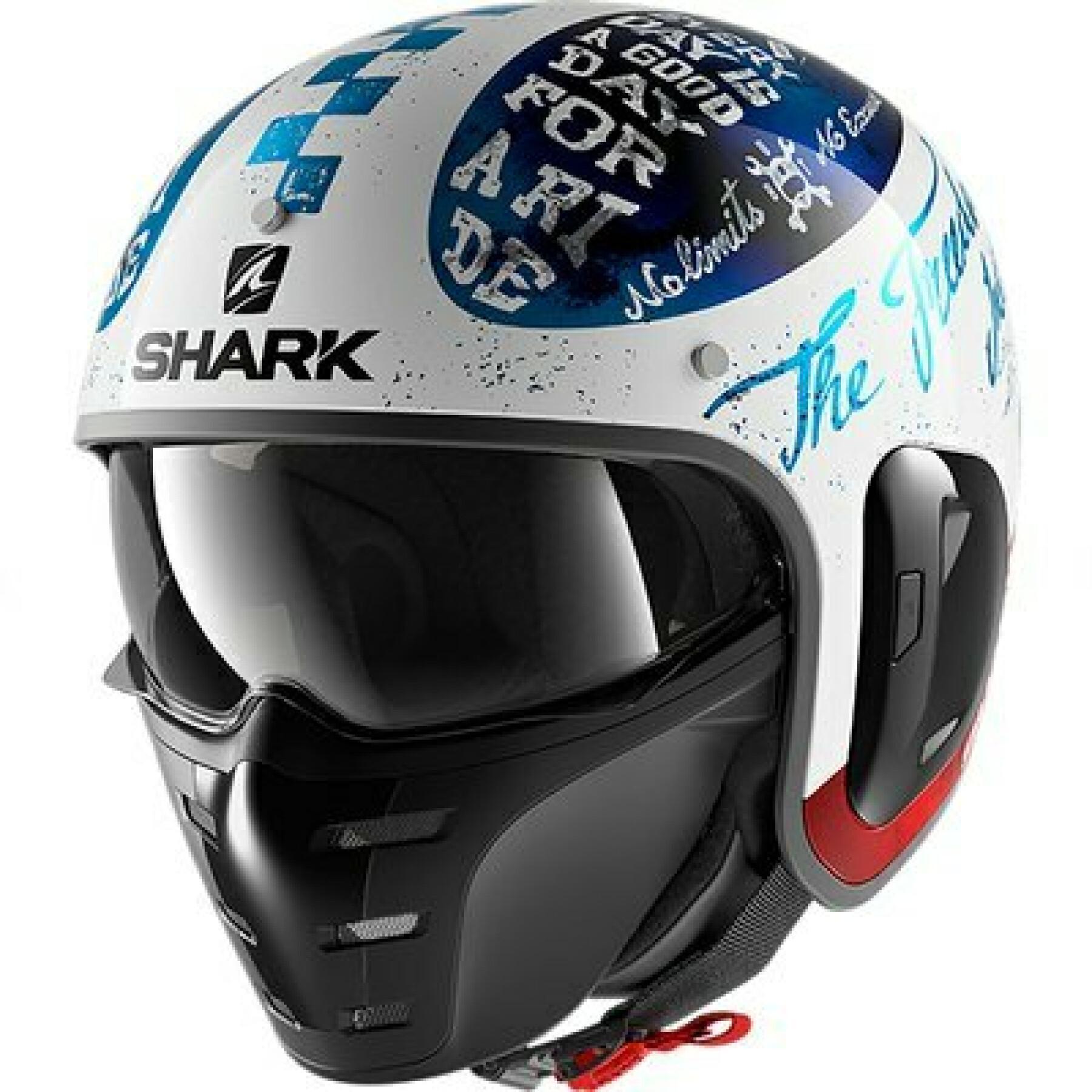 Capacete de motocicleta a jato Shark s-drak 2 tripp in