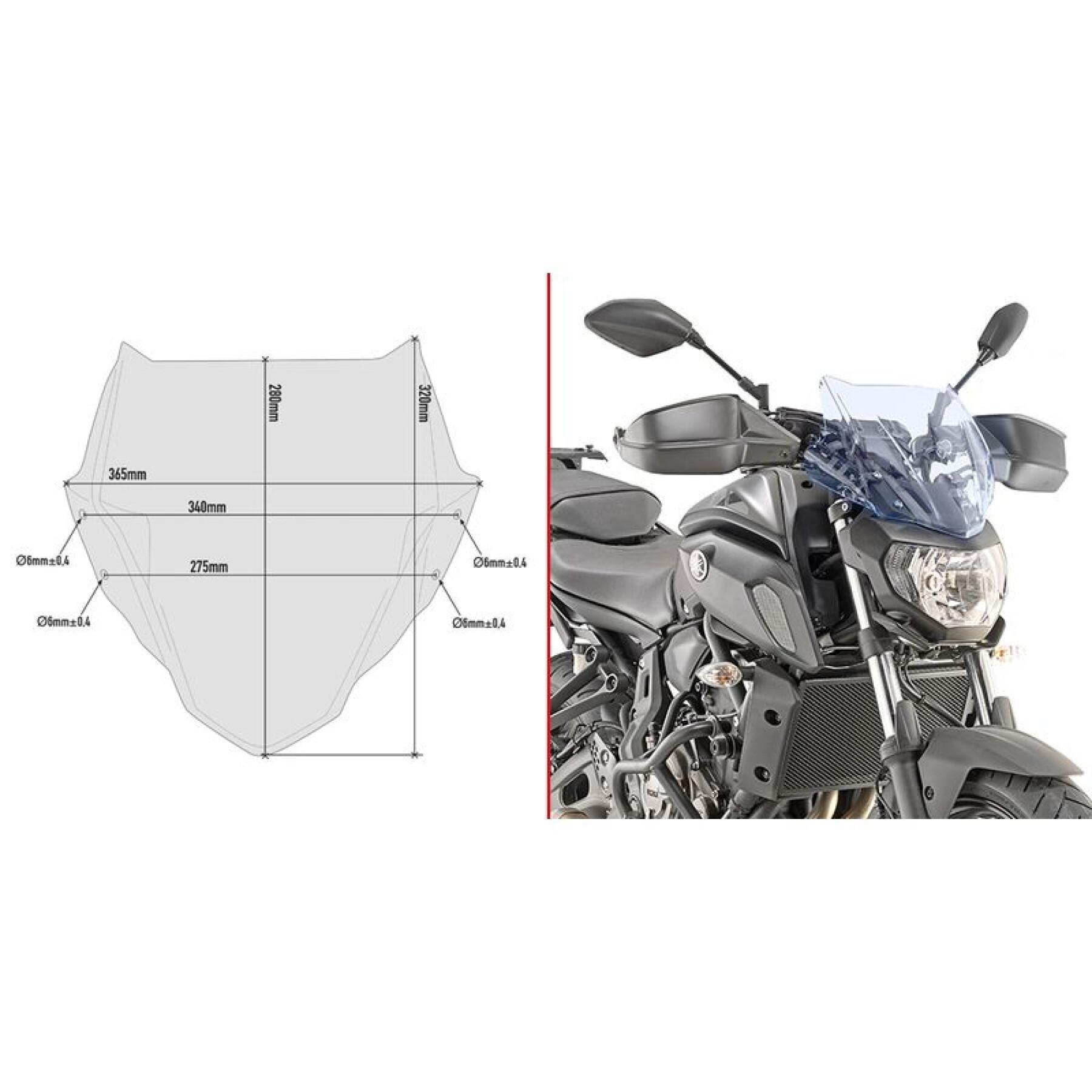 Bolha de motocicleta Givi Yamaha Mt-07 (18 À 19)