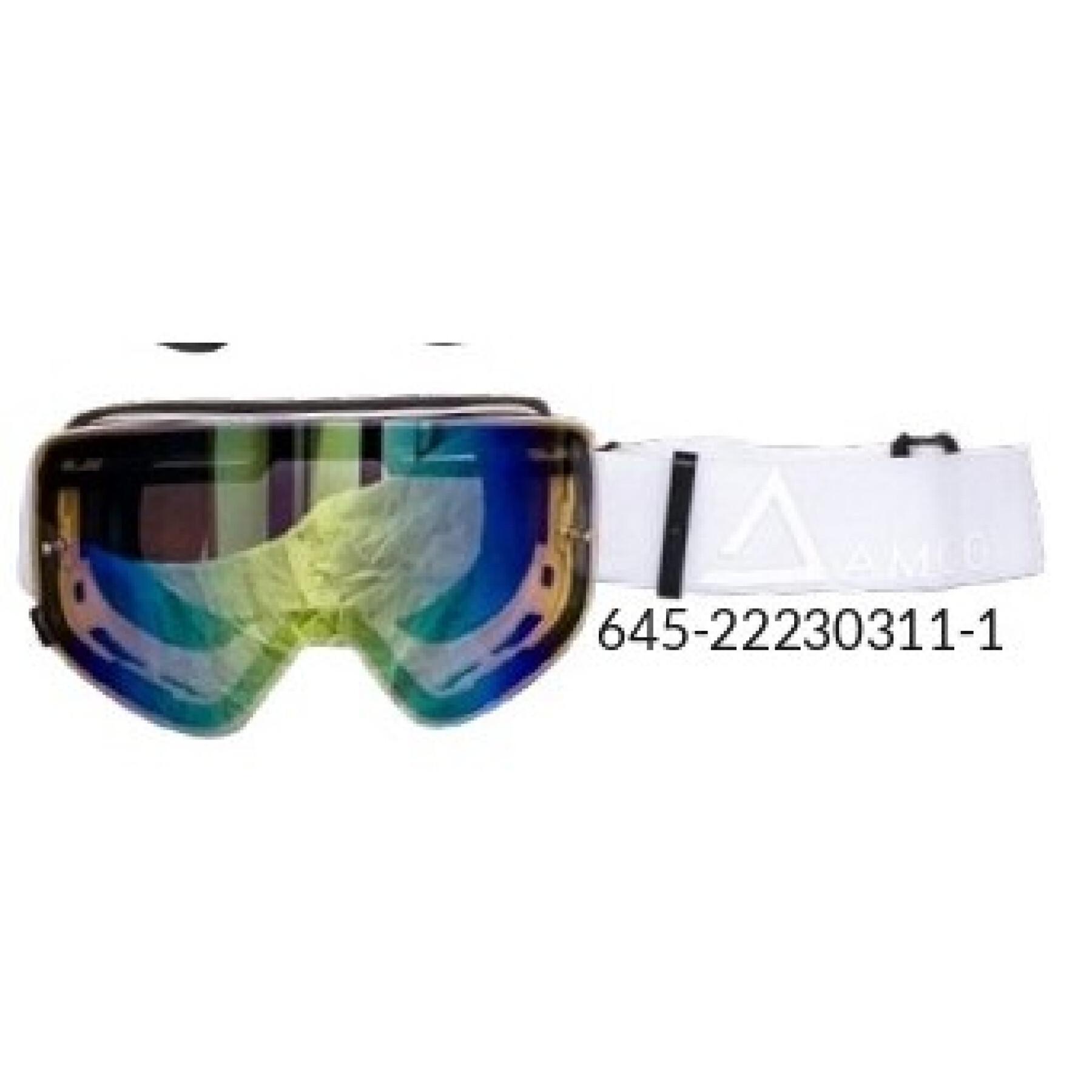 Óculos cruzados de motocicleta com lente espelhada dourada Amoq Vision Magnetic