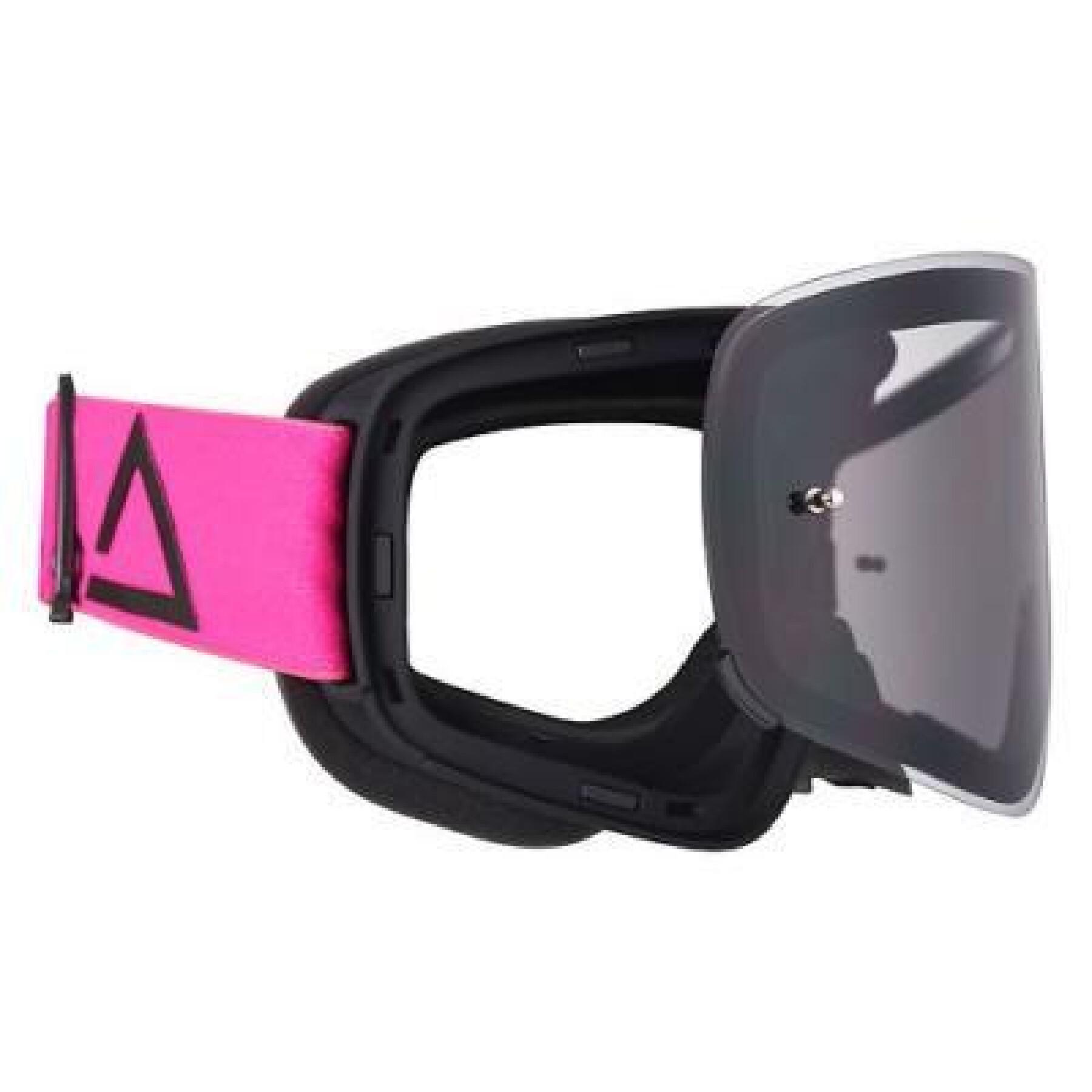 Óculos cruzados de motocicleta com lentes fumadas Amoq Vision Magnetic