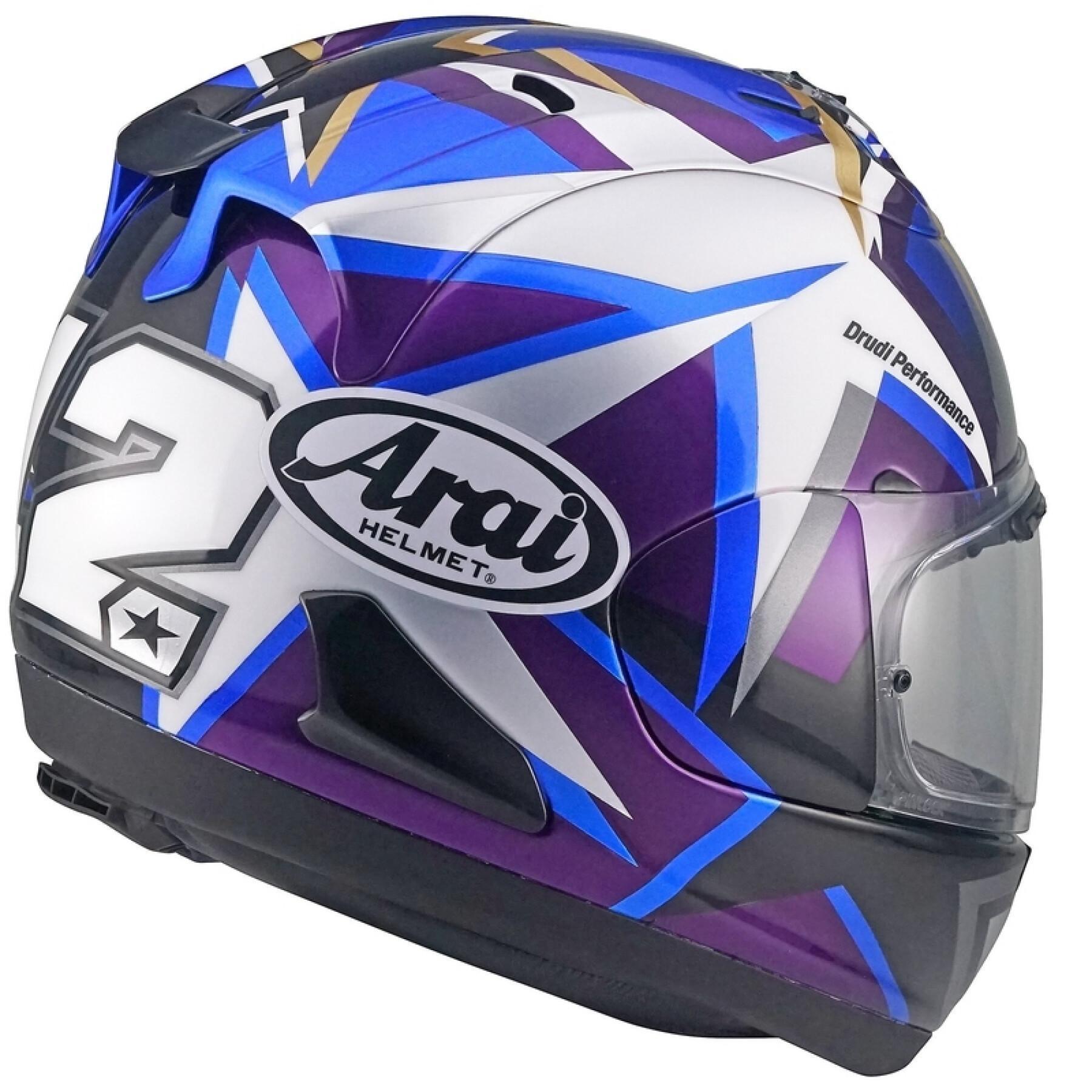 Capacete de motociclista de rosto inteiro Arai RX-7V Evo MVK Stars - Replica