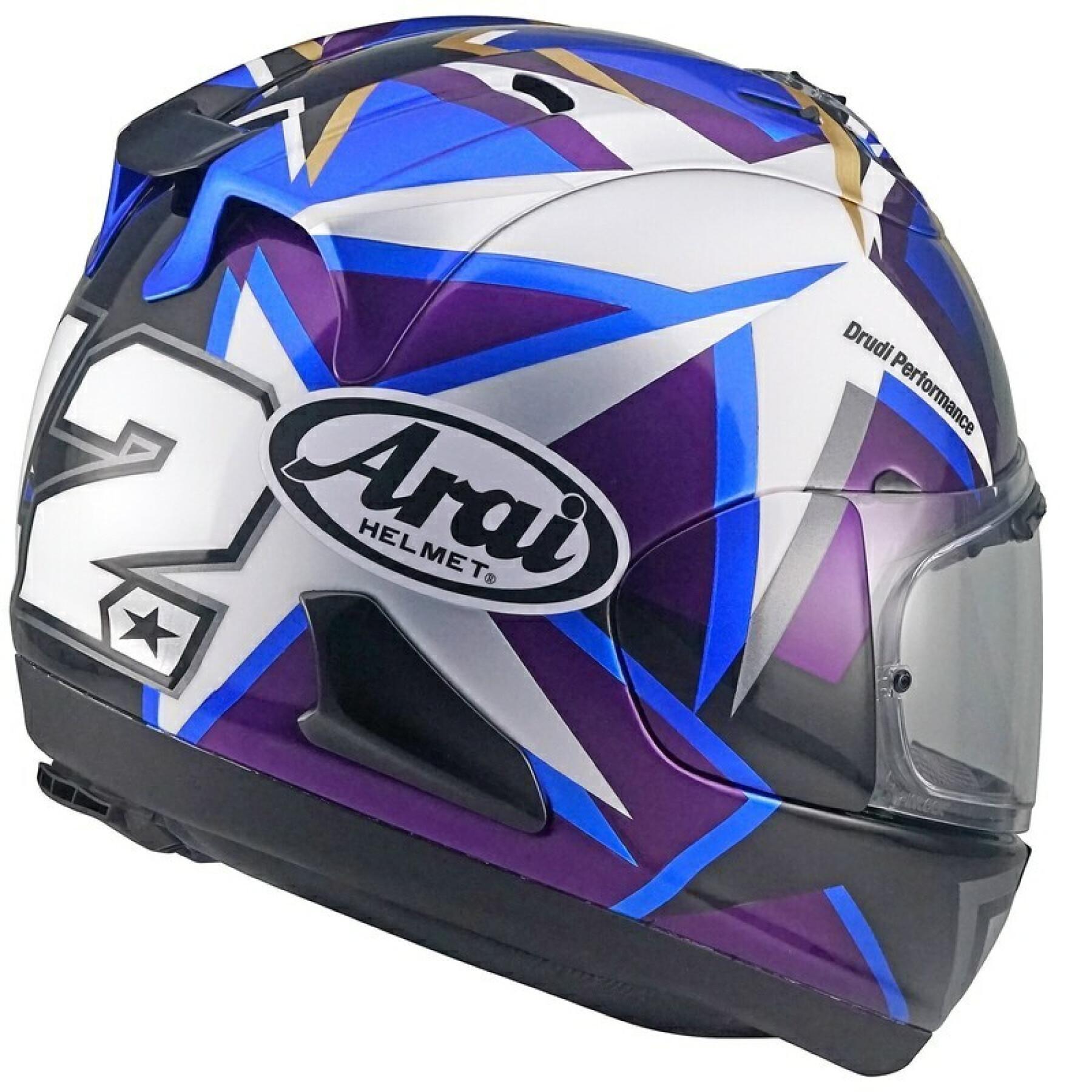 Capacete de motociclista de rosto inteiro Arai RX-7V EVO MVK Stars