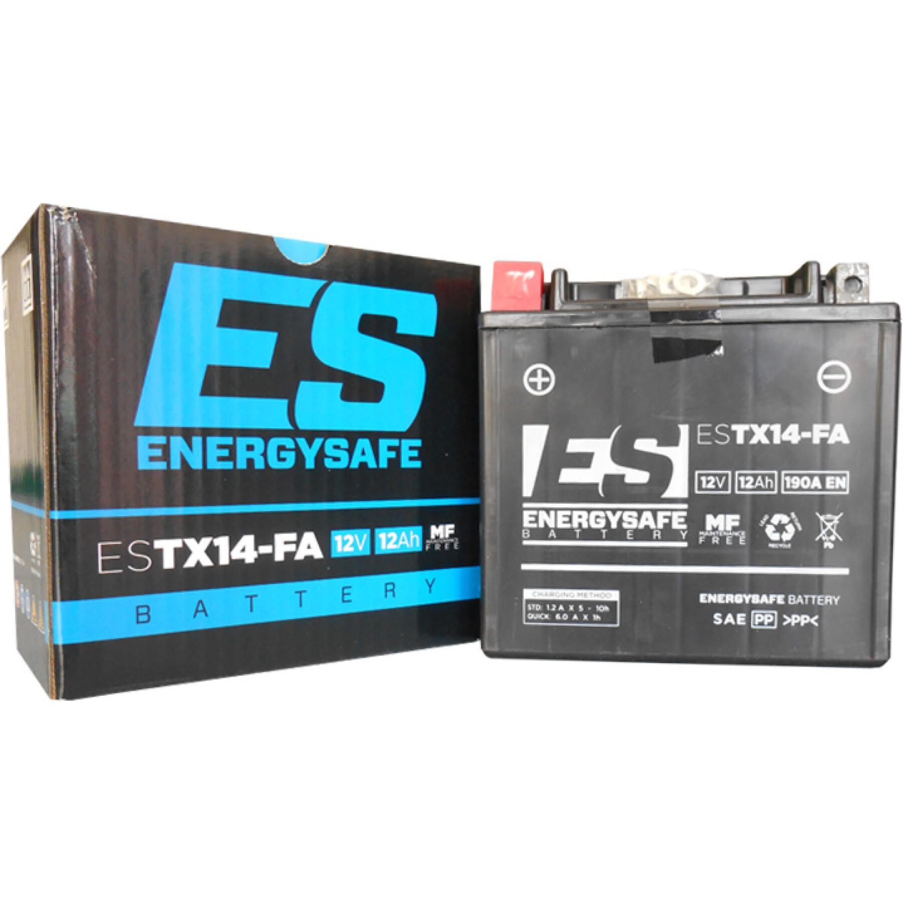 Bateria de motocicleta activada de fábrica Energy Safe CTX14 (FA)