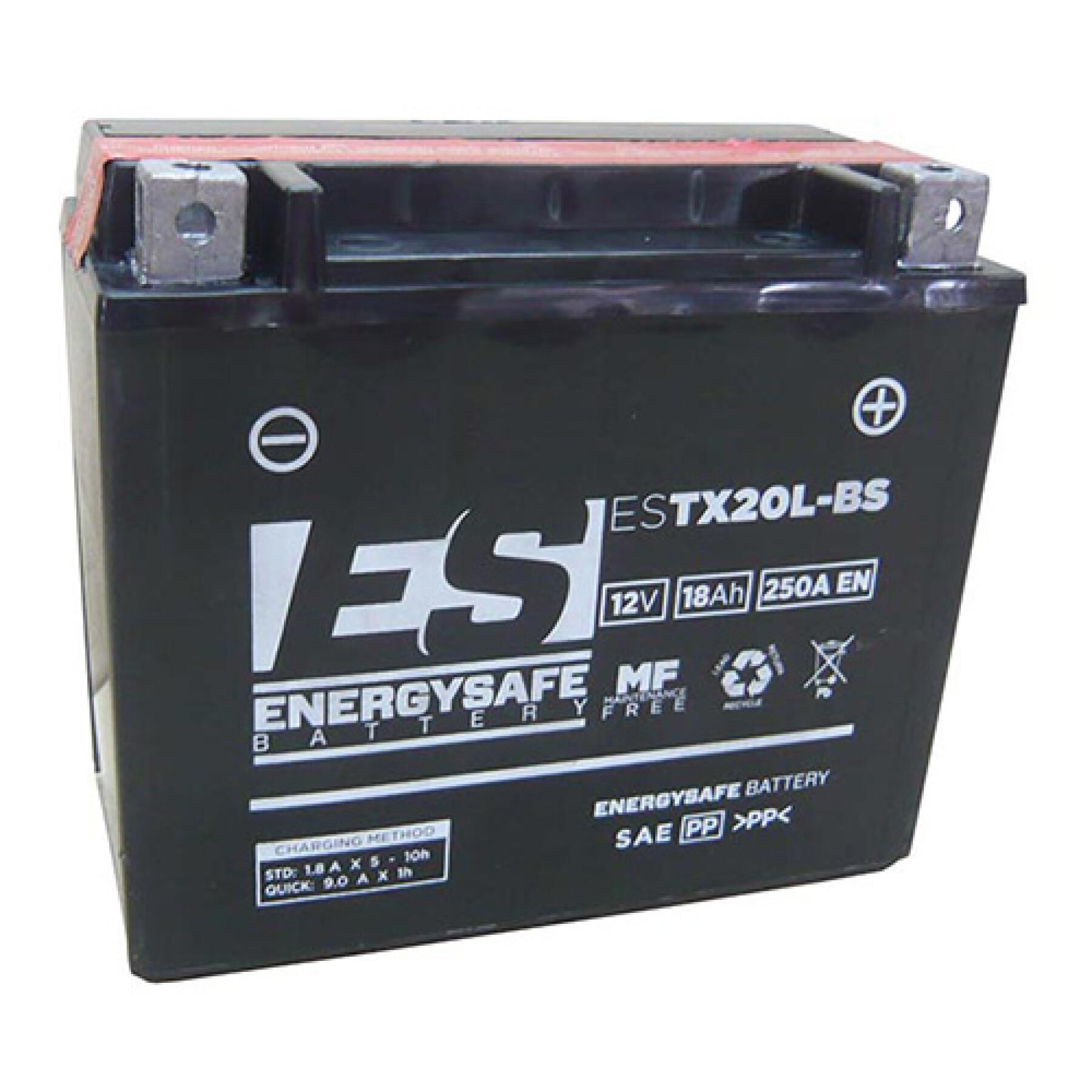 Bateria de motocicleta Energy Safe ESTX20L-BS 12V/18AH