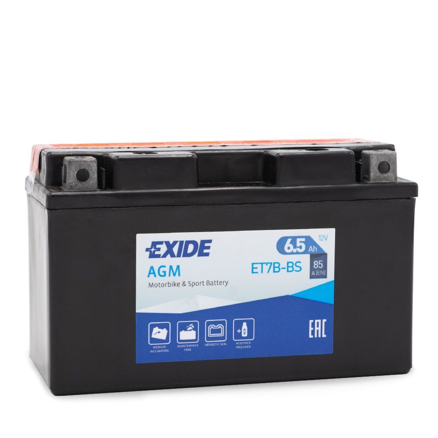 Bateria selada agm para motociclos Exide ET7B-BS