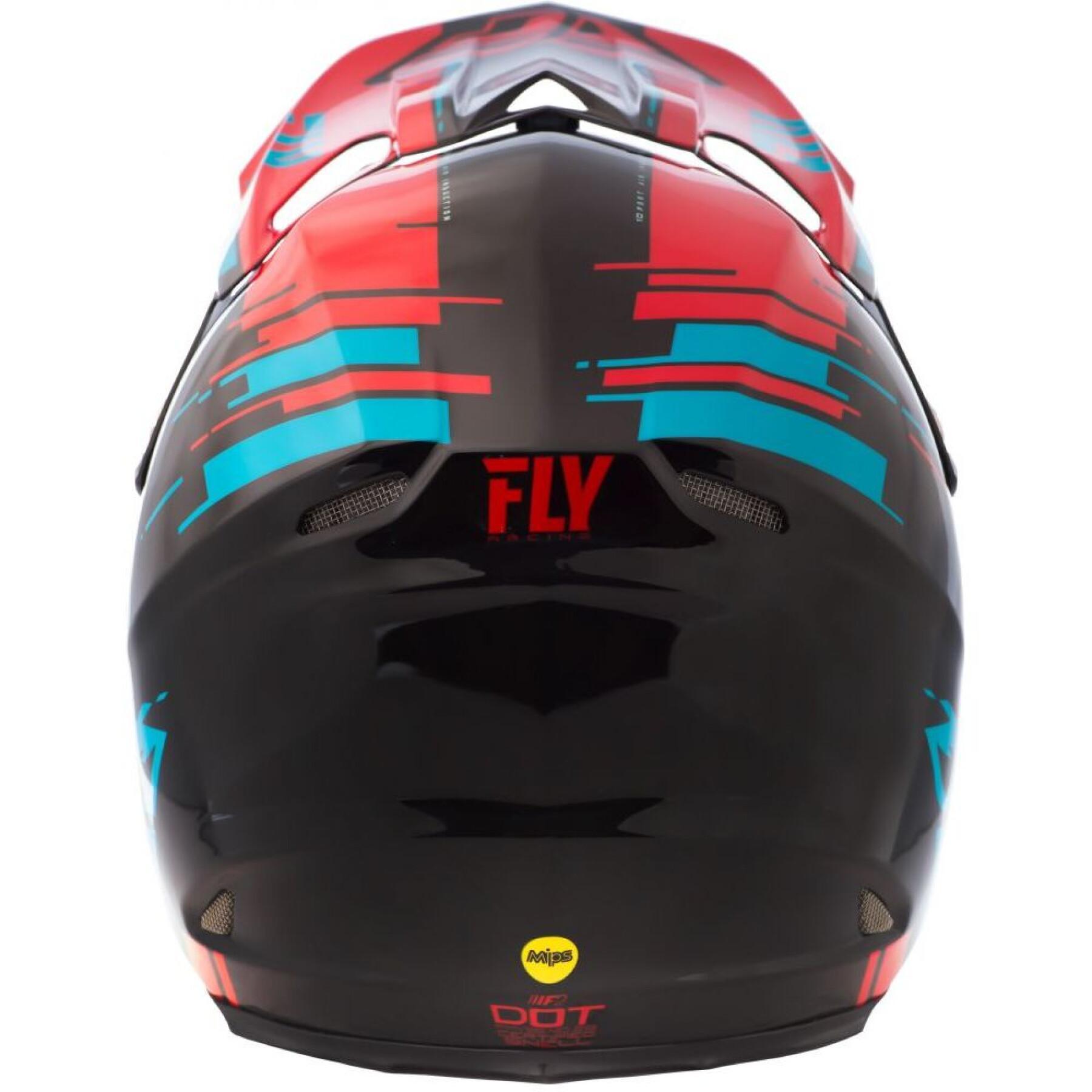 Capacete de motocicleta Fly Racing F2 Carbon 2018 Forge Mips