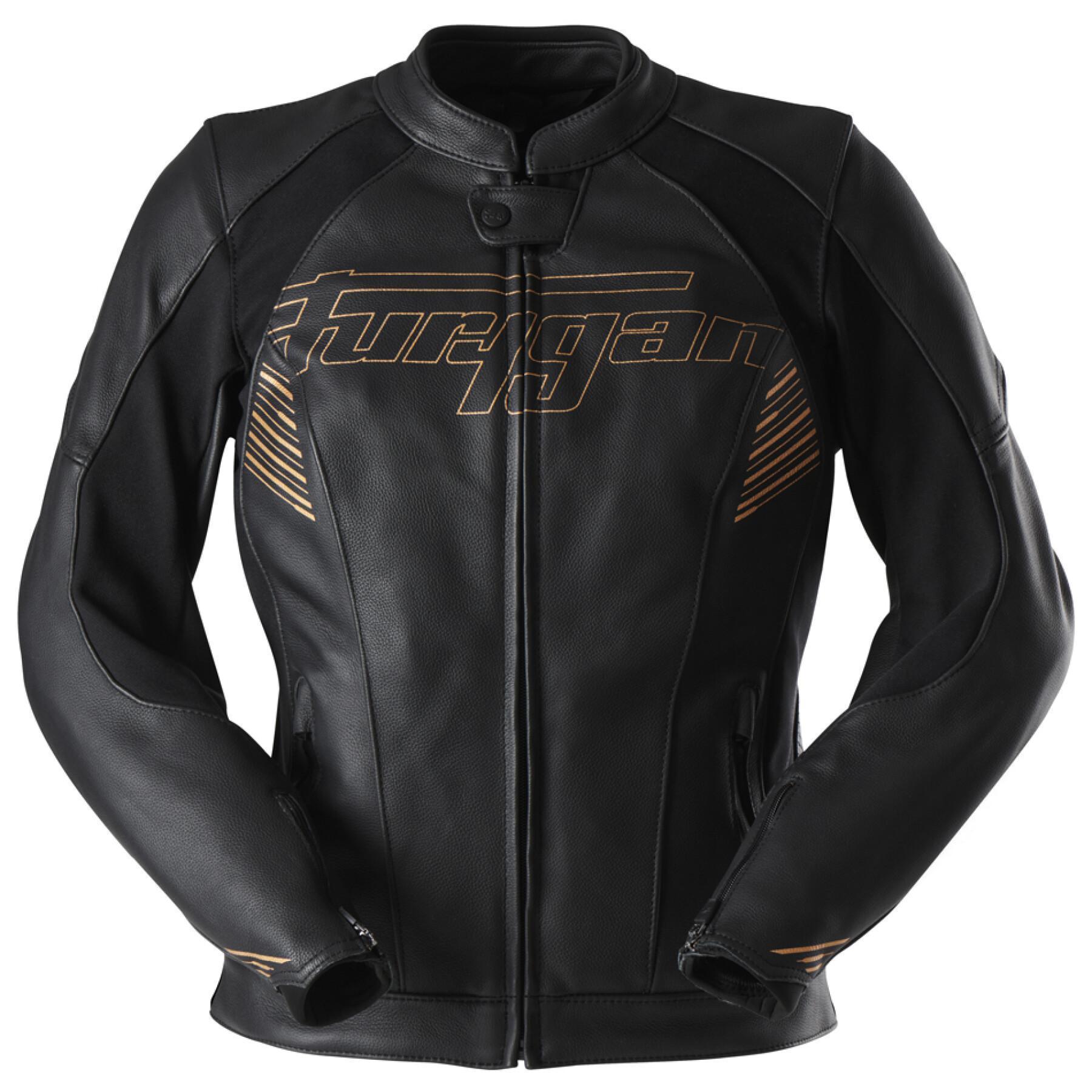 Casaco de motociclista de couro para mulheres Furygan Alba
