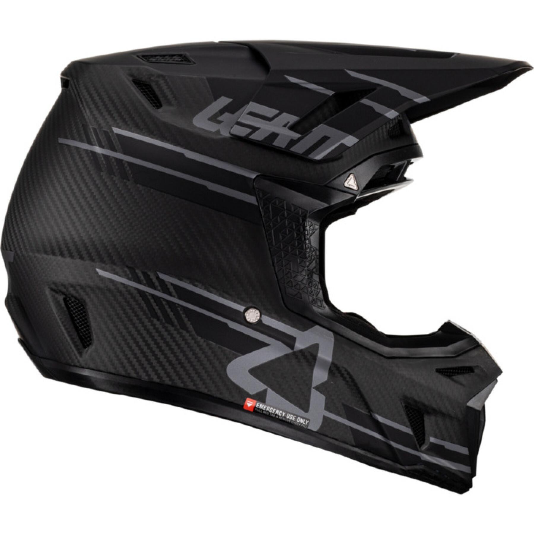 Kit de capacete de motociclista com óculos de protecção Leatt 9.5 28