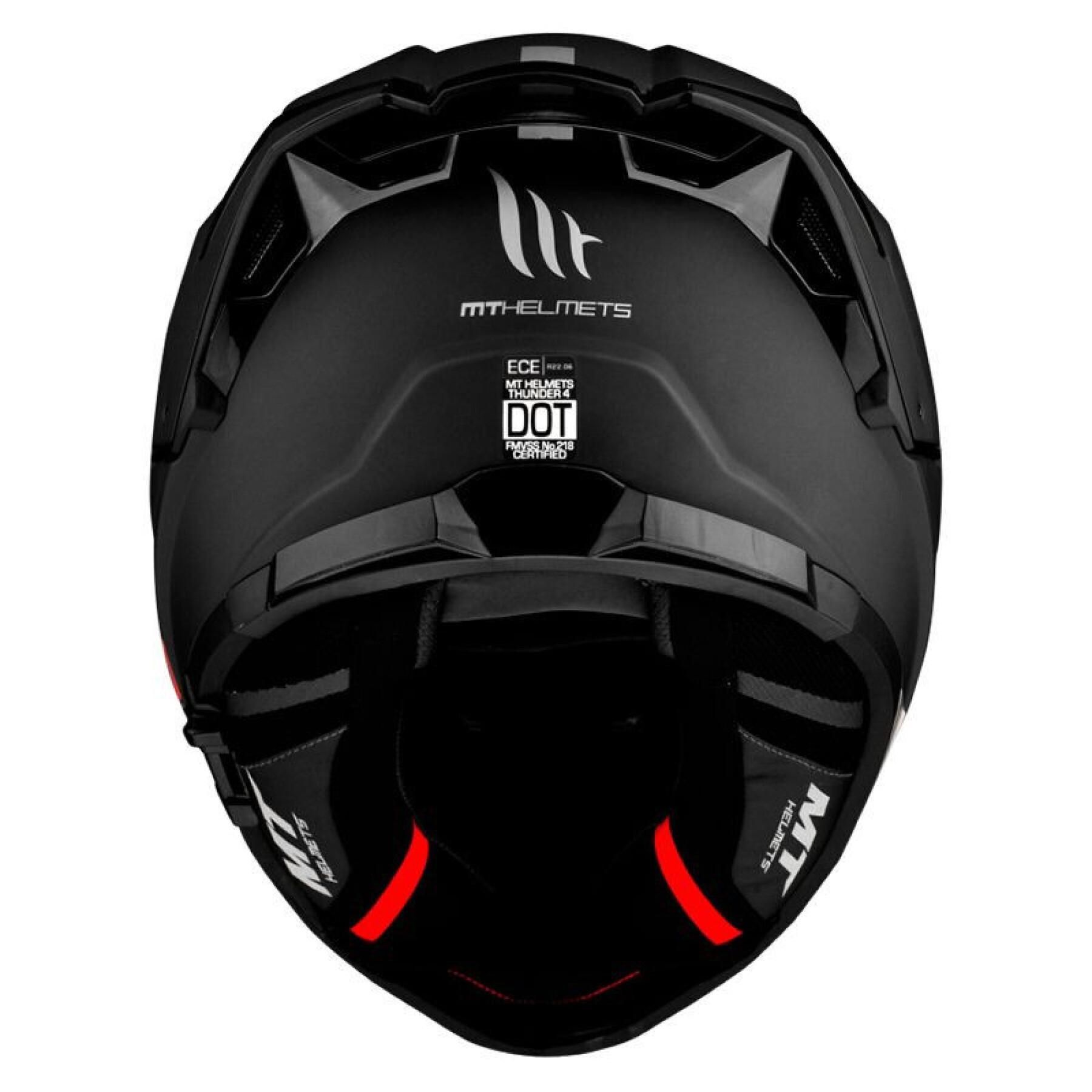Capacete integral de motociclista com ecrã duplo MT Helmets Thunder 4 Sv (Ece 22.06) M (57/58 cm)