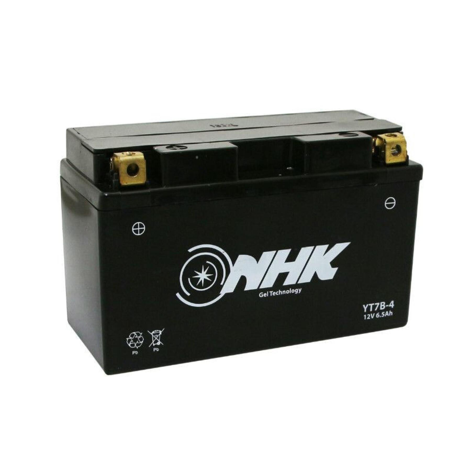 Bateria para motas pronta a usar e sem manutenção NHK NT7B-4
