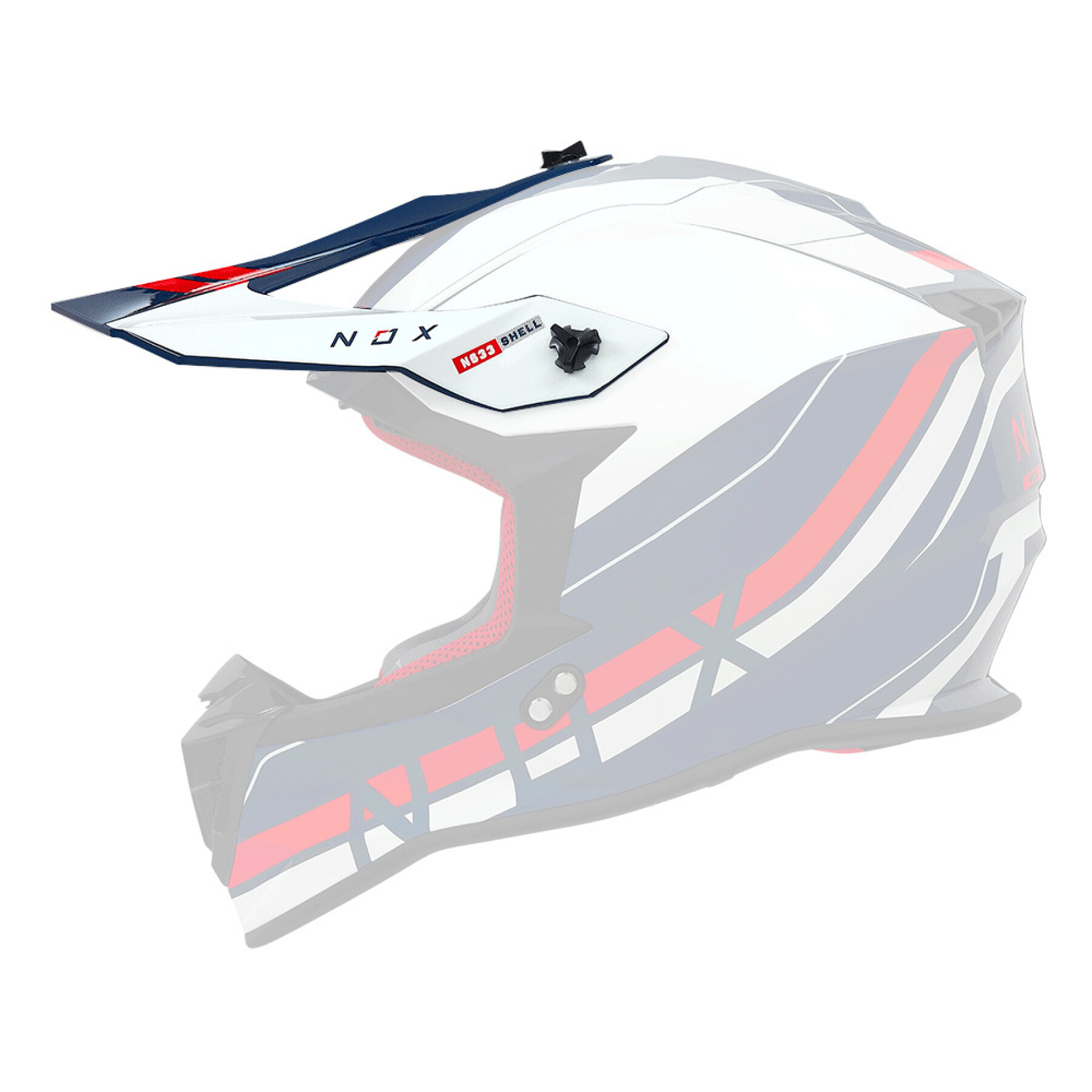 Viseira para capacete de motocross Nox 633 Airshock