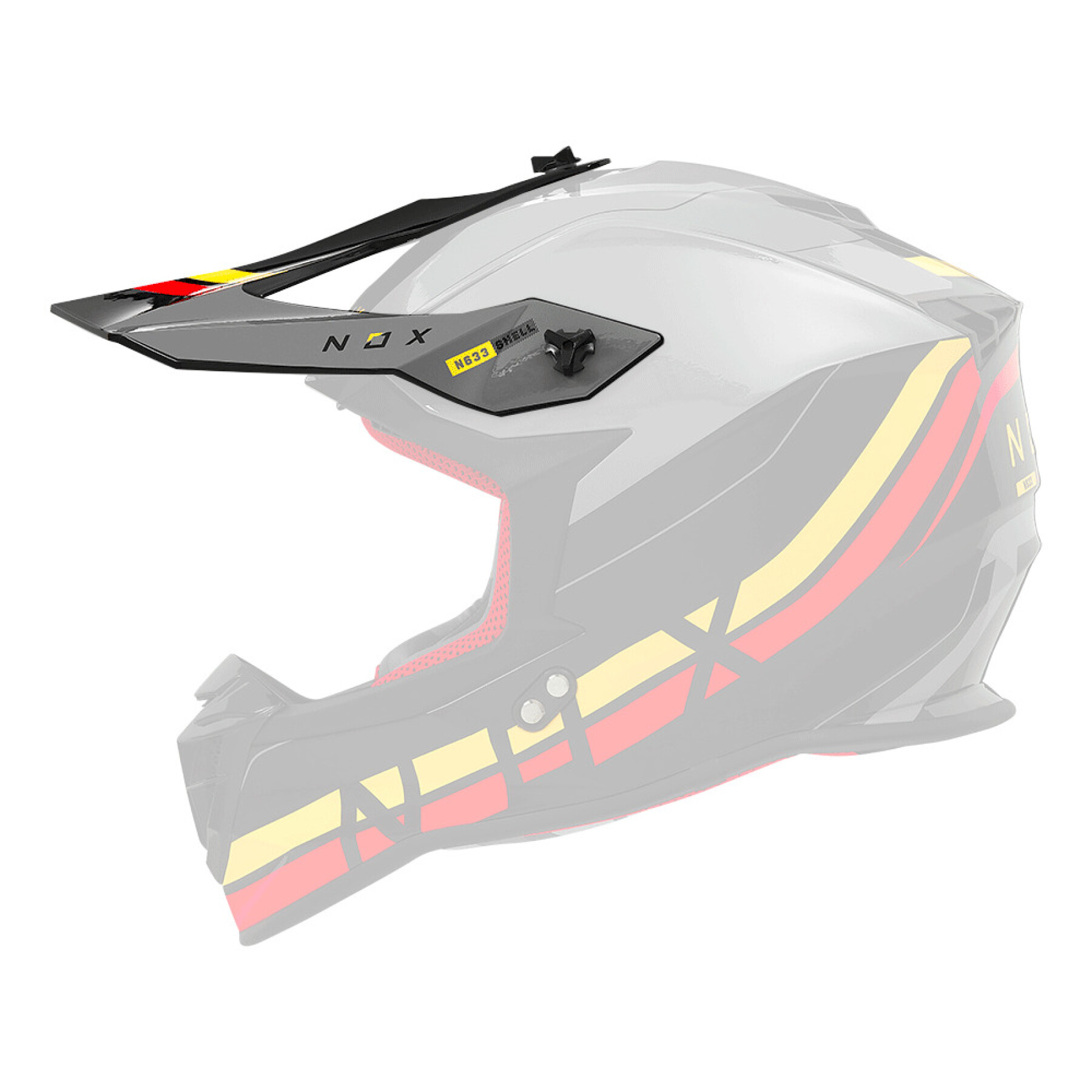 Viseira para capacete de motocross Nox 633 Airshock