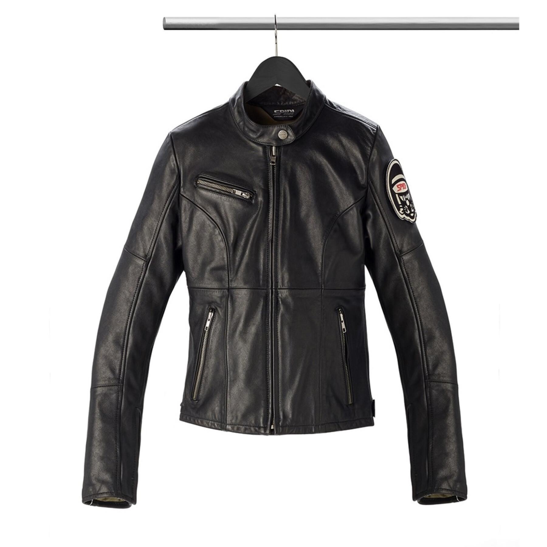 Mulher casaco de motociclista de couro Spidi Originals Leather