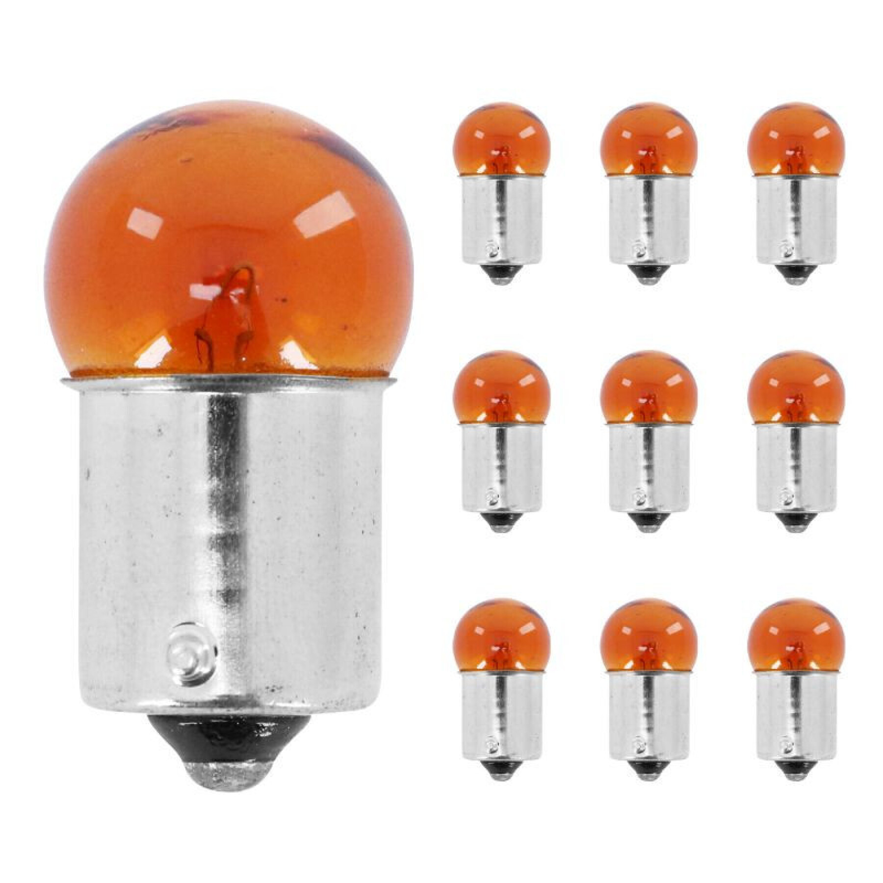 Caixa de 10 lâmpadas intermitentes de halogéneo P2R 10W Bau15S Ry10W
