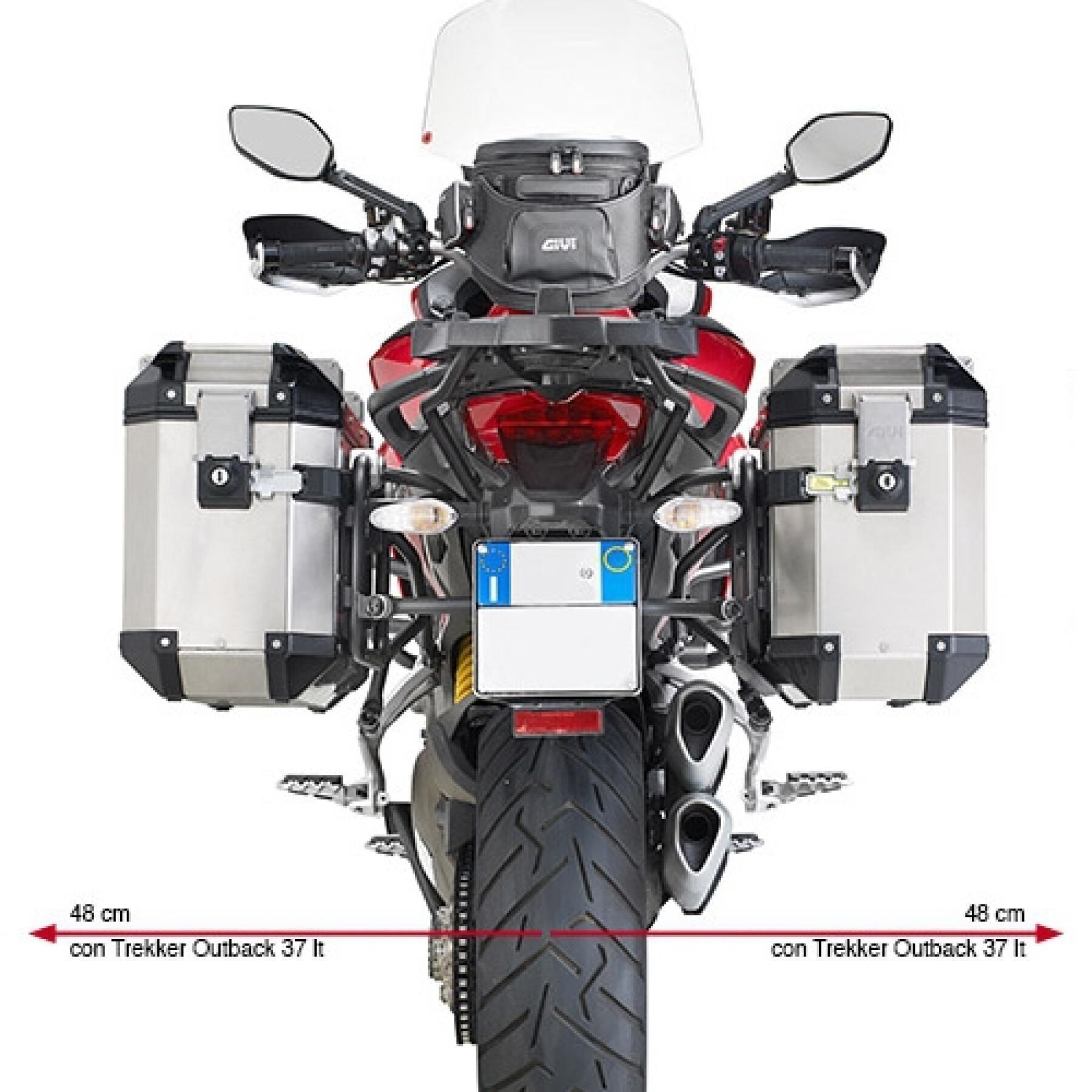 Suporte de mala lateral de motocicleta Givi Monokey Cam-Side Ducati Multistrada 1200 (15 À 18)