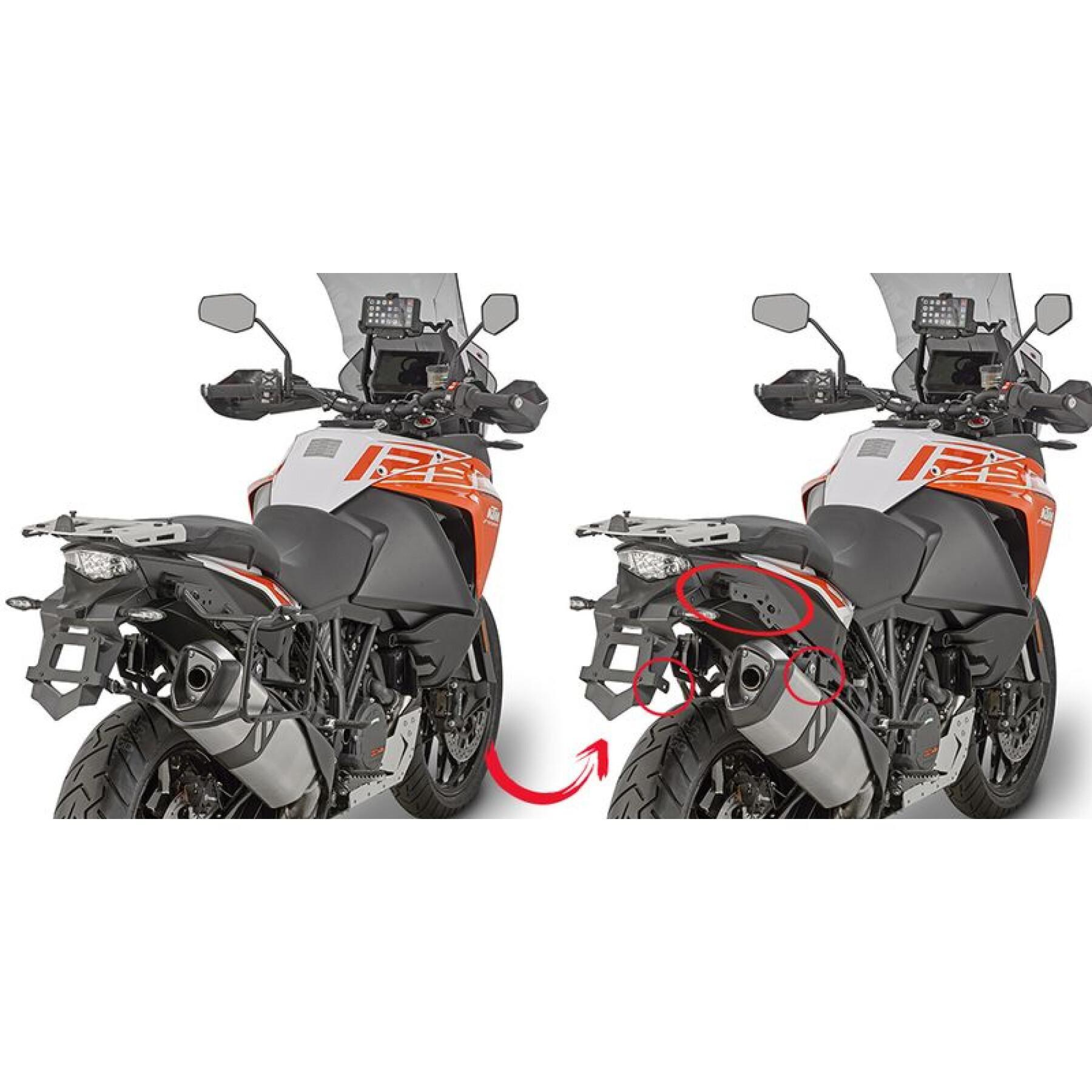 Suporte de caixa lateral de motocicleta rápida Givi Monokey Ktm 1050 Adventure (15-16)