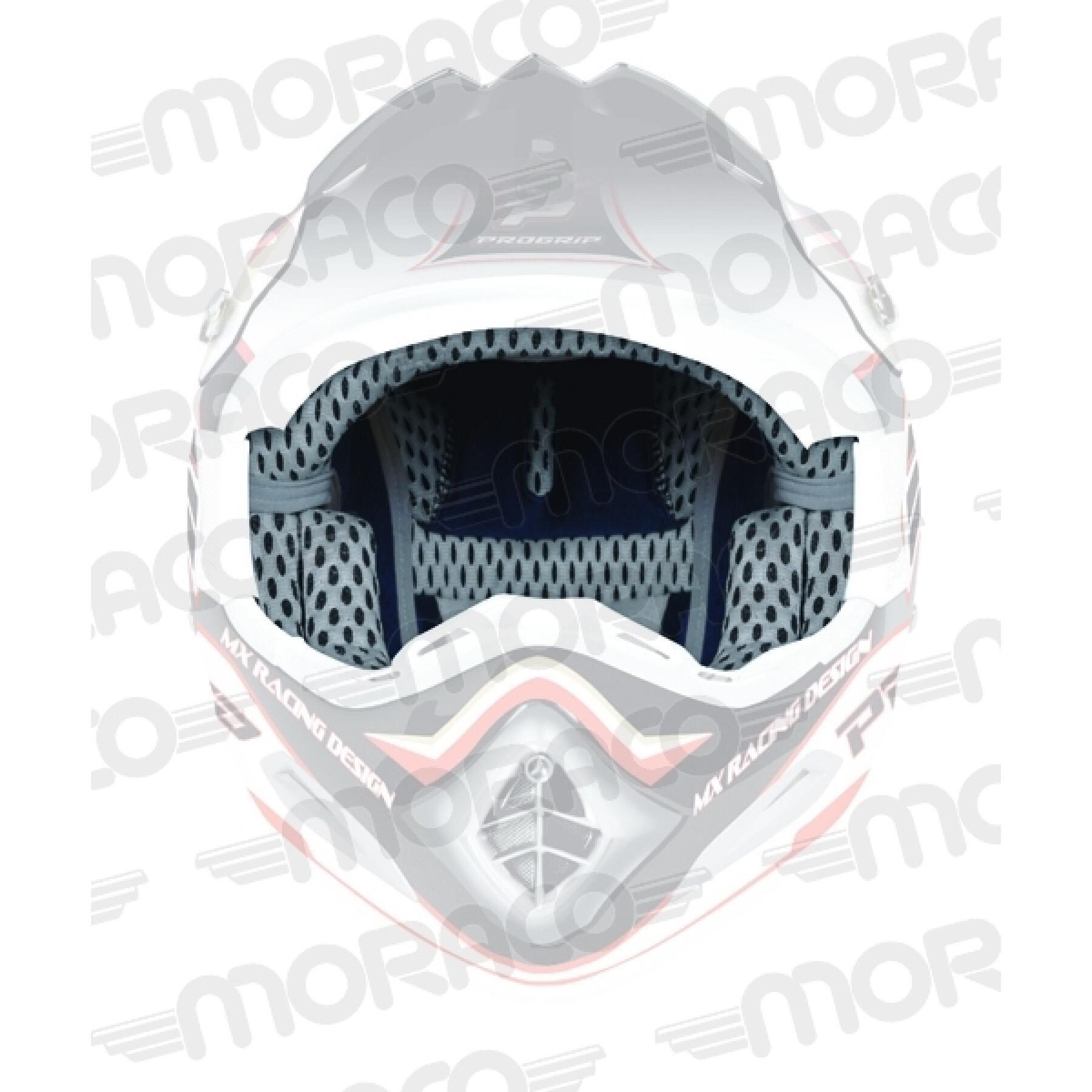 Interior e bochechas do capacete de motocicleta de espuma Progrip 3074