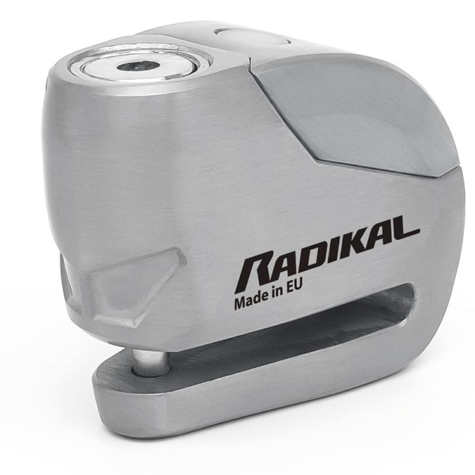 Bloqueio de disco para motociclos com alarme sonoro e pino Radikal