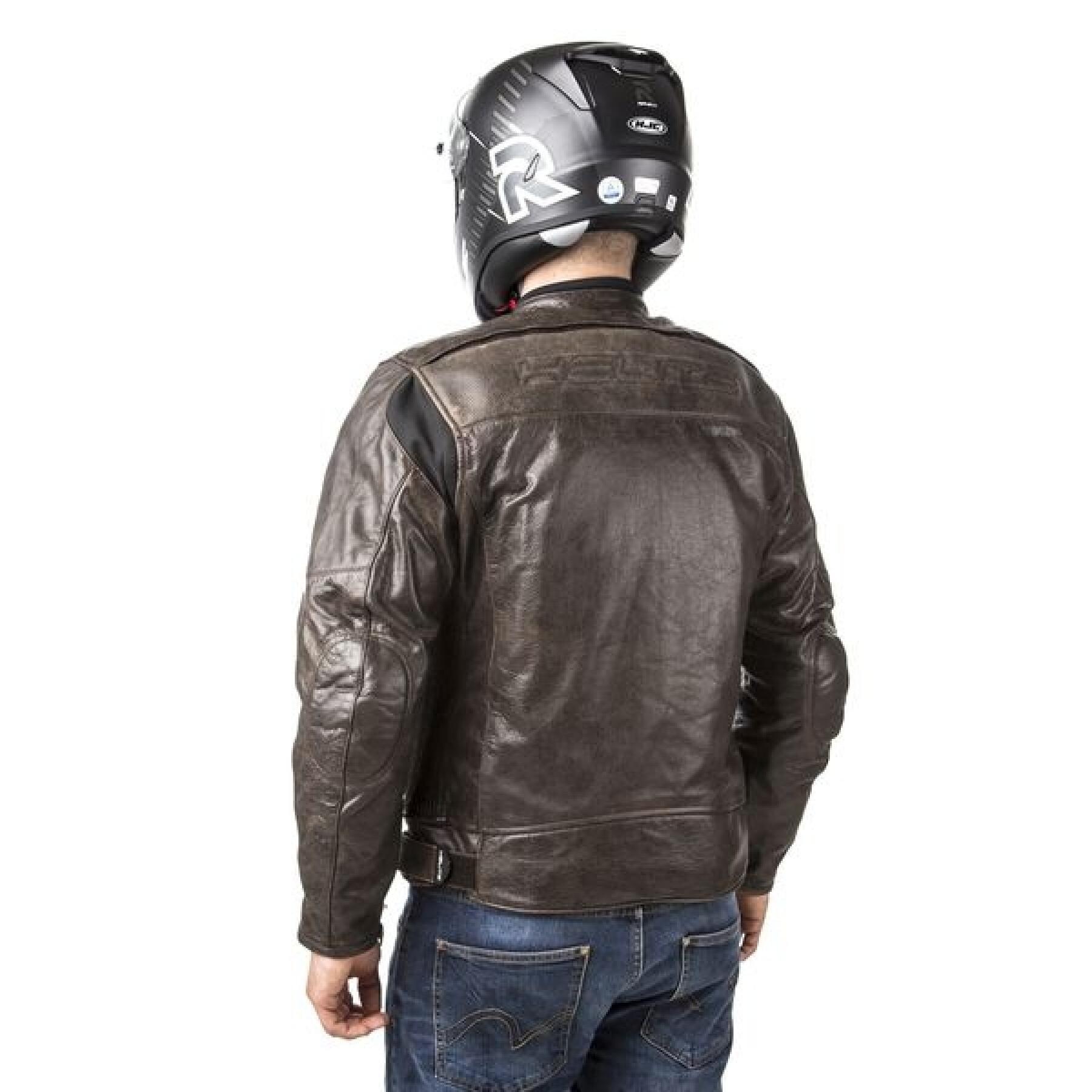 Airbag de jaqueta de couro para motocicletas Helite ROADSTER 2