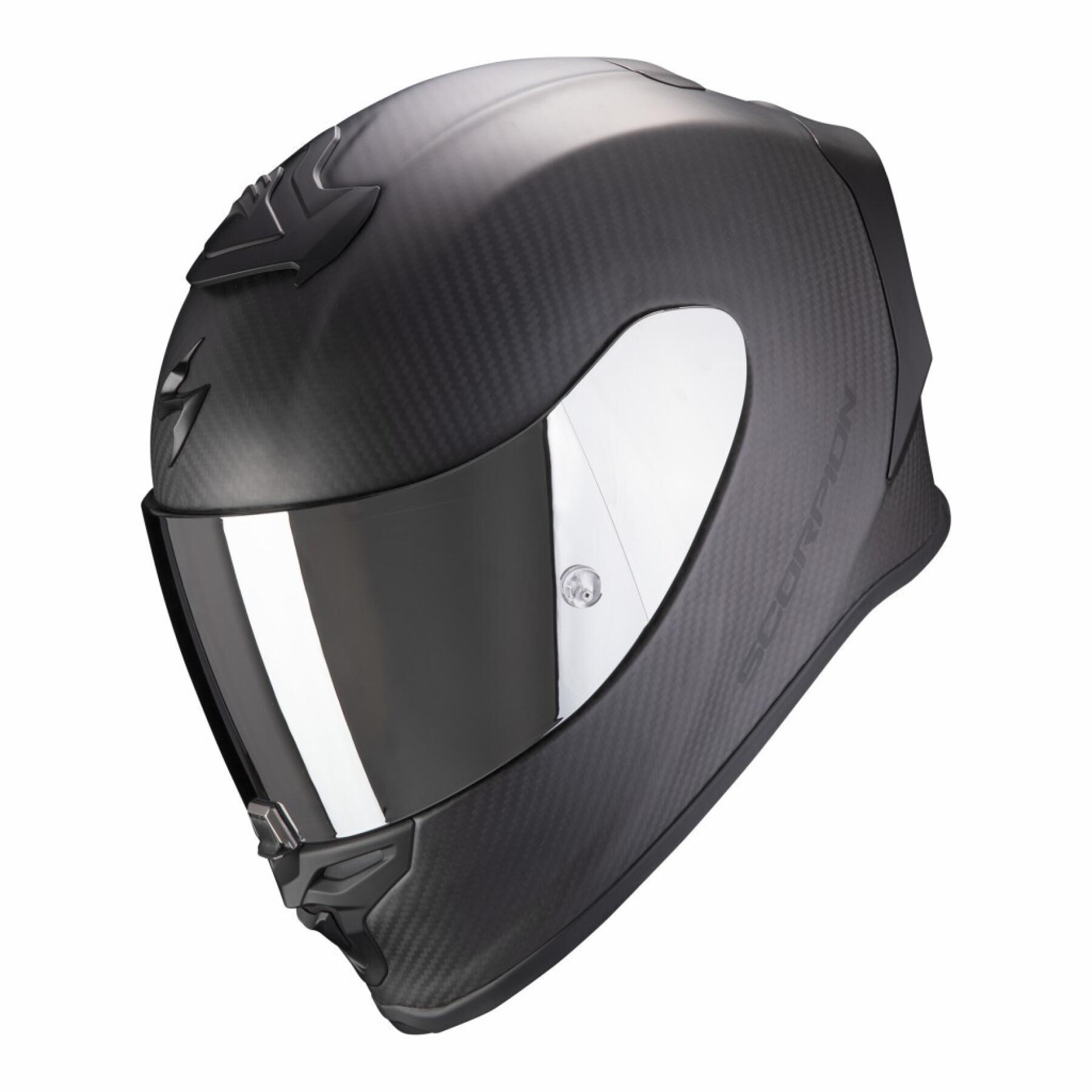 Capacete de motociclista de rosto inteiro Scorpion Exo-R1 Evo Carbon Air Solid ECE 22-06