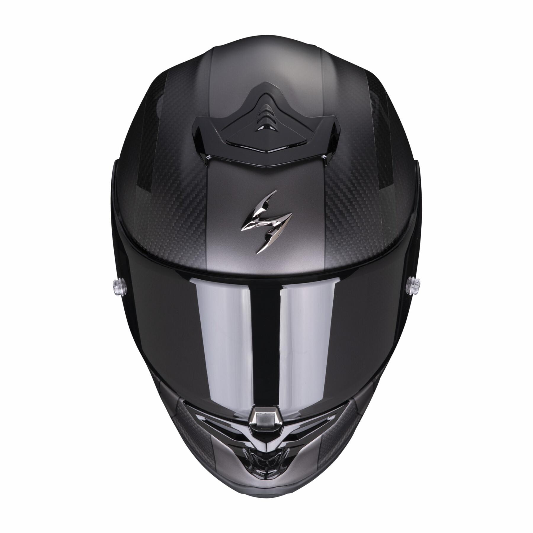 Capacete de motociclista de rosto inteiro Scorpion Exo-R1 Evo Carbon Air MG ECE 22-06