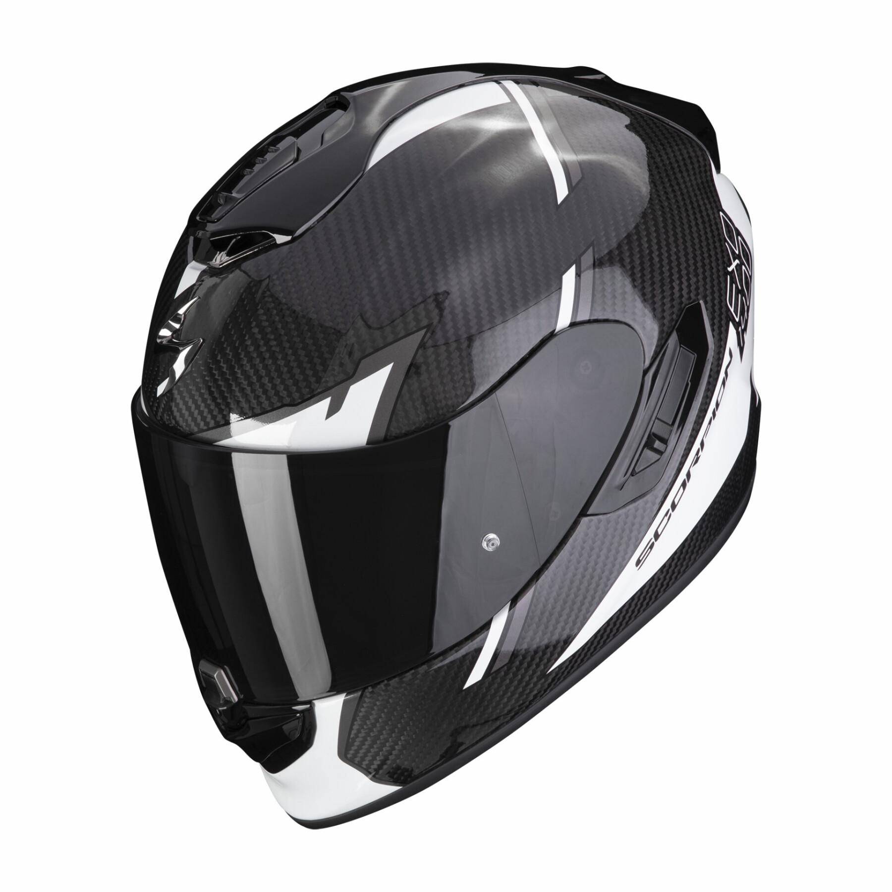 Capacete de motociclista de rosto inteiro Scorpion Exo-1400 Evo Carbon Air Kendal ECE 22-06