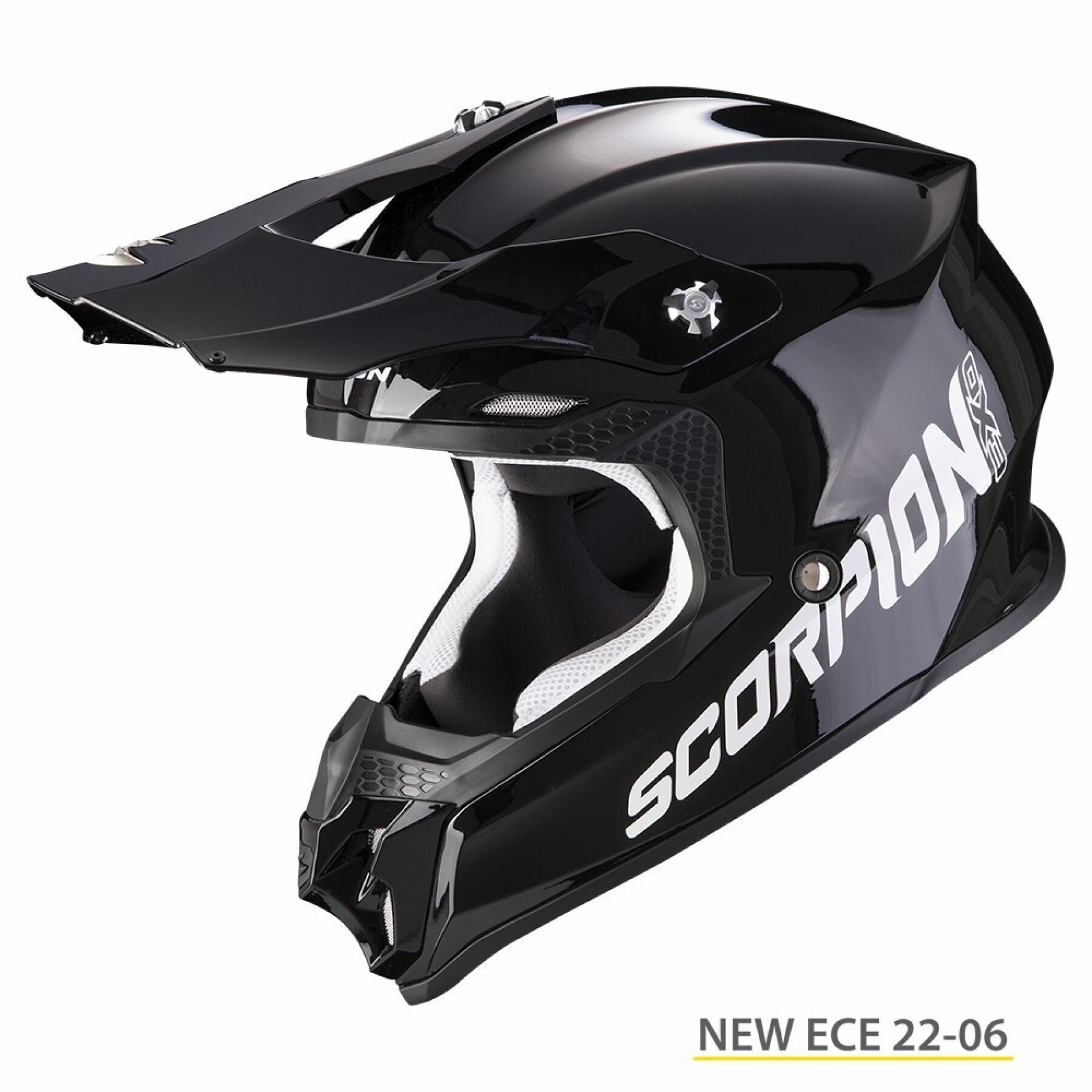 Capacete de motocicleta Scorpion VX-16 Evo Air Solid ECE 22-06