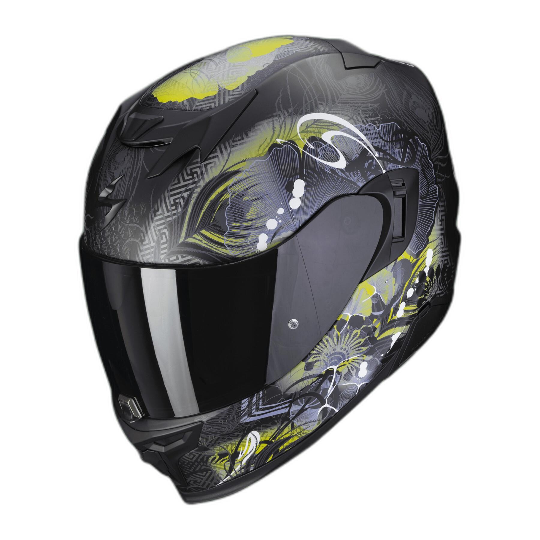 Capacete de motociclista de rosto inteiro Scorpion Exo-520 Evo Air Melrose ECE 22-06
