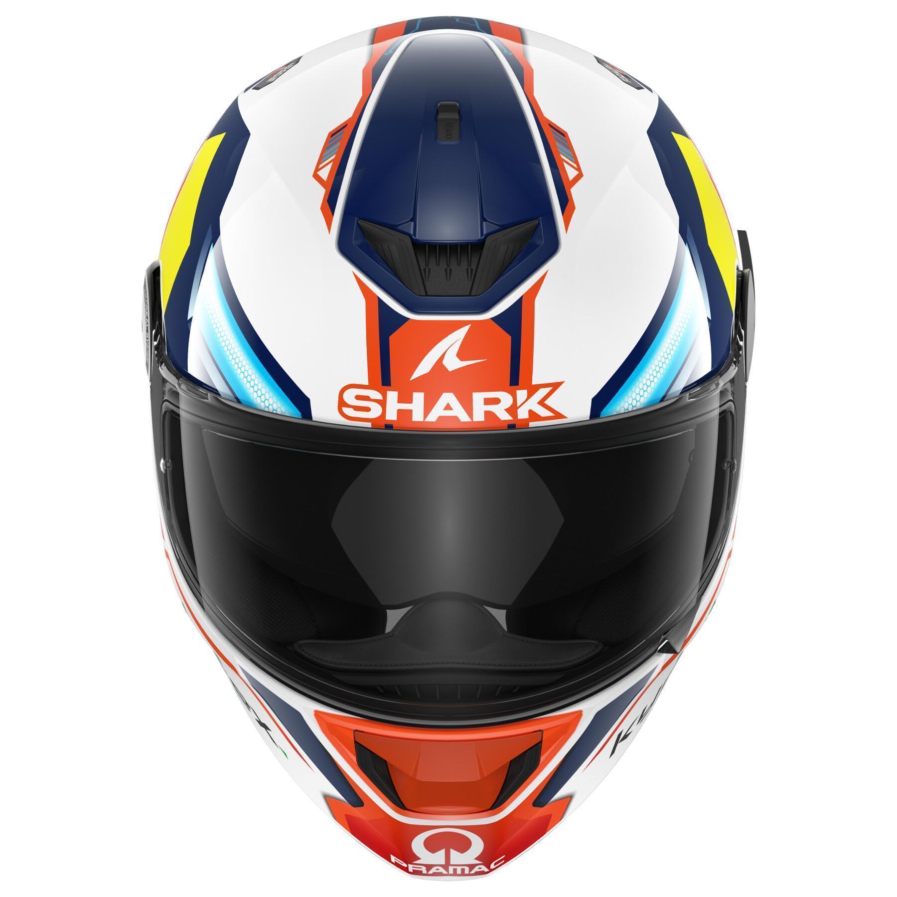 Capacete de motociclista de rosto inteiro Shark D-Skwal 2 Replica Jorge Martin