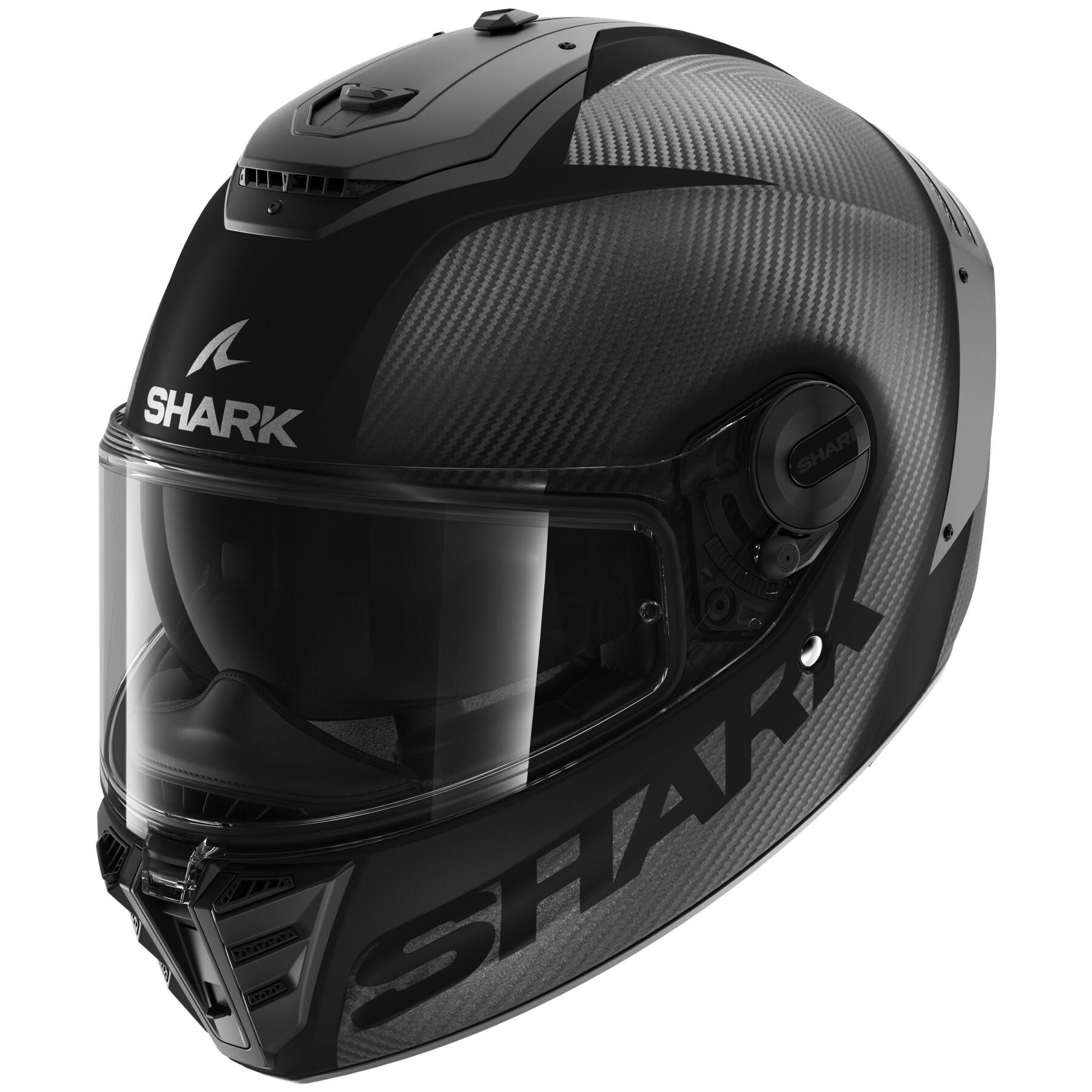 Capacete de motociclista de rosto inteiro Shark Spartan RS Carbon Skin