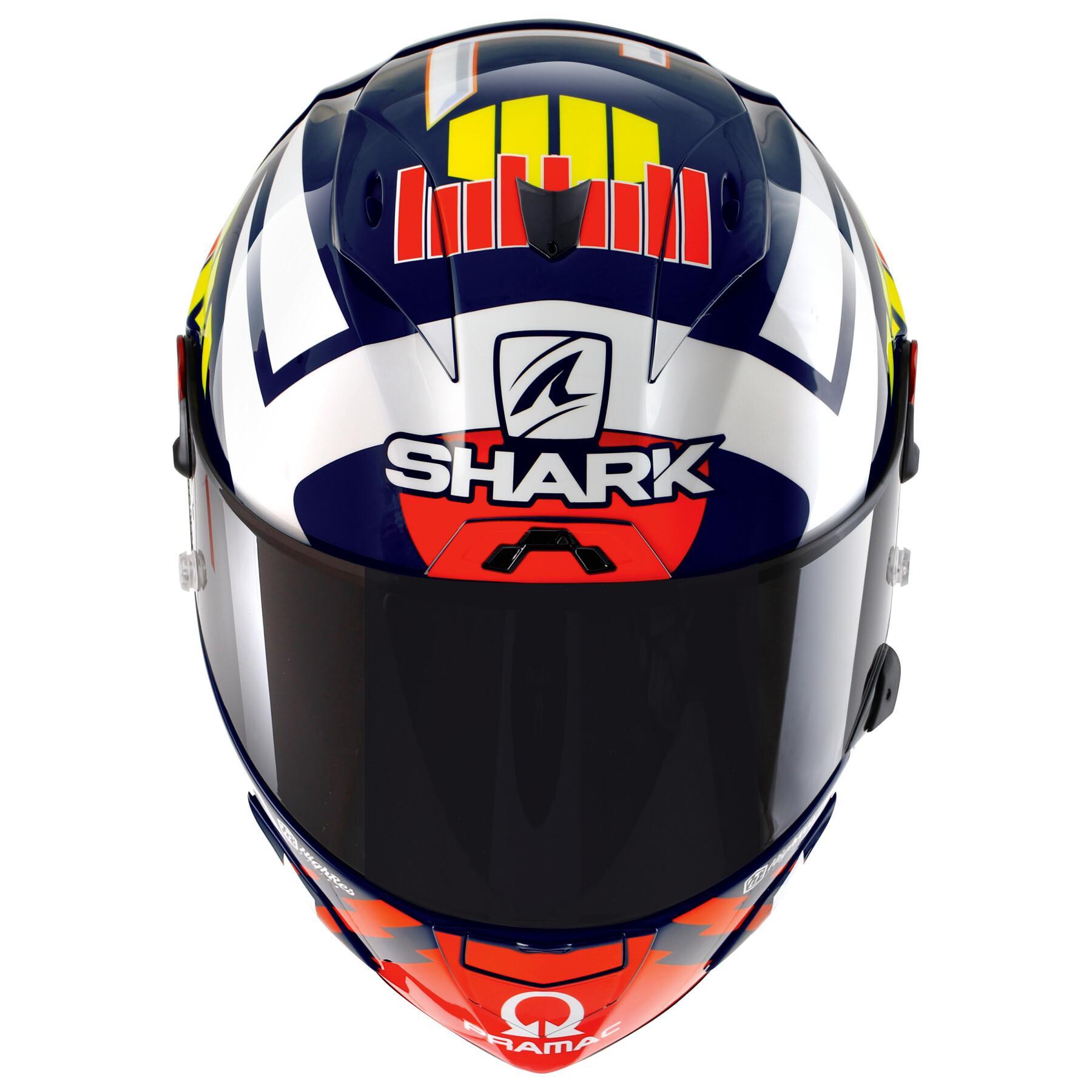Capacete de motociclista de rosto inteiro Shark race-r pro GP zarco signature