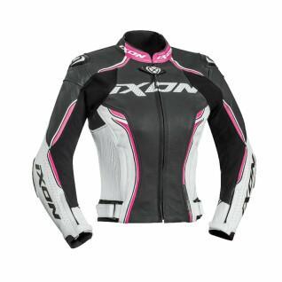 Casaco de motociclista de couro para mulheres Ixon vortex