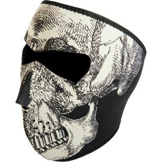 Motos balaclava Zan Headgear full face glow-in-the-dark skull