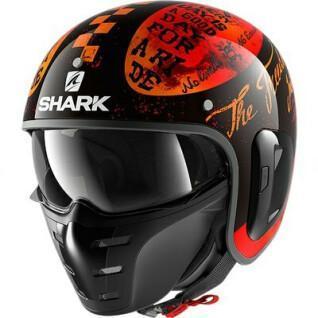 Capacete de motocicleta a jato Shark s-drak 2 tripp in