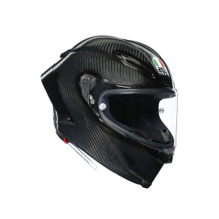Capacete de motociclista de rosto inteiro AGV Pista GP RR Mono Glossy Carbon