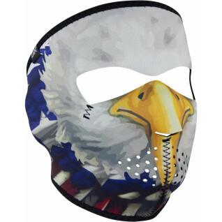 Balaclava facial de motocicleta Zan Headgear usa eagle