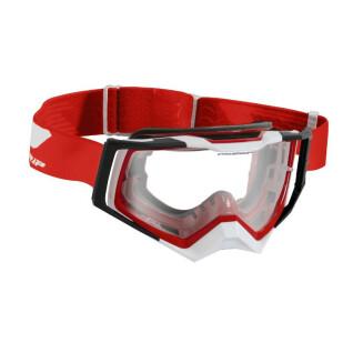 Máscara anti-riscos/anti-UV/anti-névoa de ecrã transparente sensível à luz para motociclos Progrip 3309 TR Rapid Homologue CE-EN-N° AC-96025 REV.2