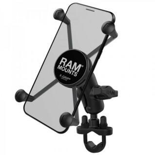 Suporte para smartphone para motociclos, braço curto, montagem no guiador em forma de U RAM Mounts X-Grip®