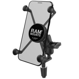 Suporte para smartphone de mota, braço curto, fixação no avanço do garfo RAM Mounts X-Grip®