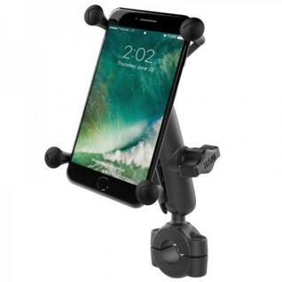 Suporte para smartphone de mota com braço médio para guiador estreito RAM Mounts X-Grip®