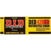 Corrente de rolos de motocicletas D.I.D 428Hd(B&B) X 136 Mail. Rj