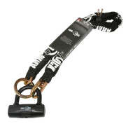 Cadeado de corrente para motociclos com mini cadeado Armlock
