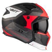 Capacete de motocross com proteção única convertível e tira de queixo amovível MT Helmets Streetfighter Sv Totem B15 (Ece 22.06)